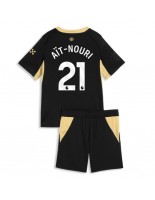 Manchester City Rayan Ait-Nouri #21 Venkovní dres pro děti 2026-27 Krátký Rukáv (+ trenýrky)